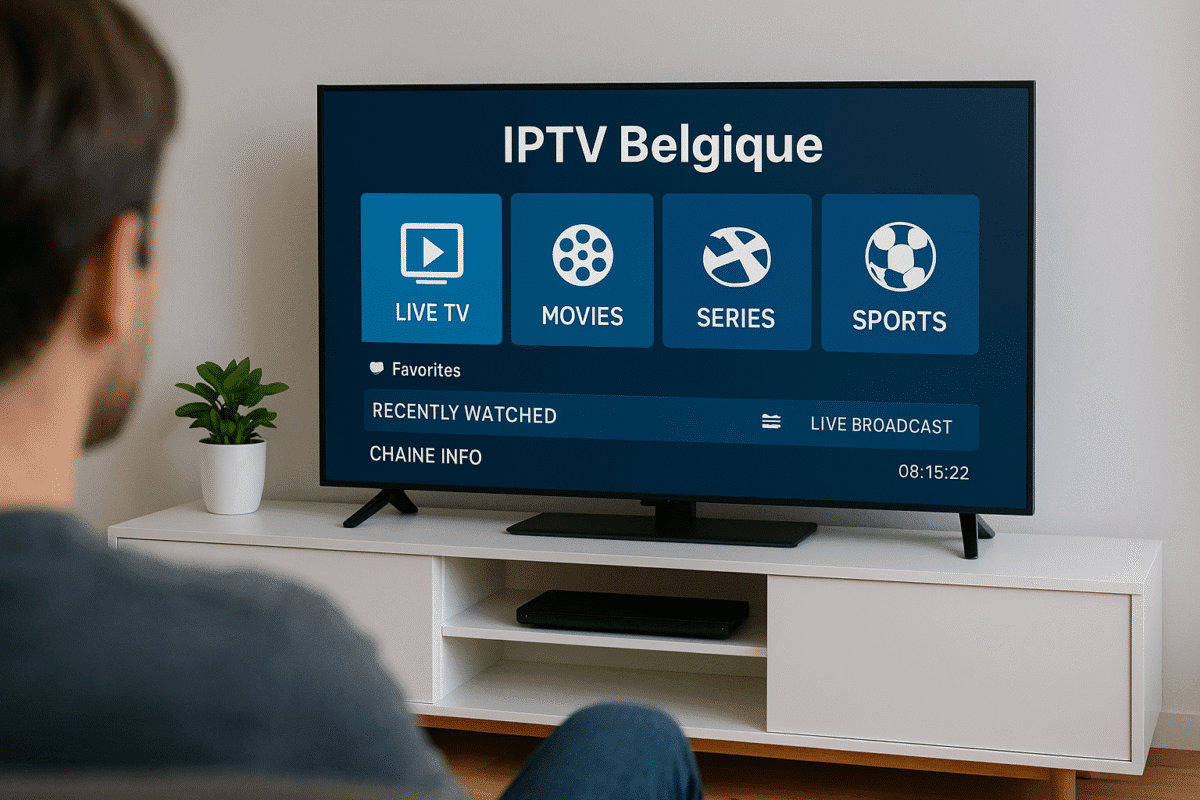 Écran Smart TV avec interface IPTV